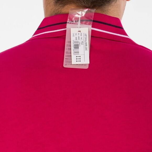 New Just Cavalli Men XS / 46 Pink Classic Polo T-Shirt Summer Top Short Sleeve - Picture 5 of 5
